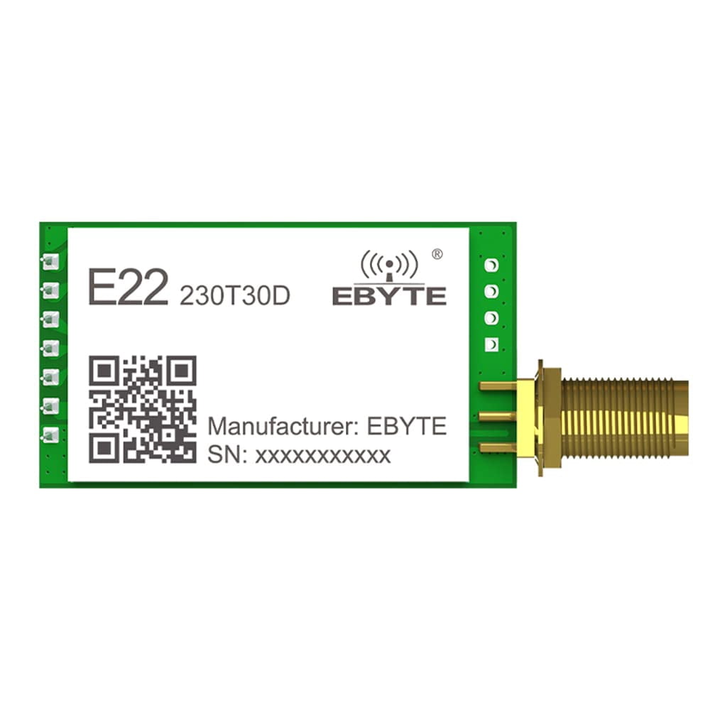 LoRa Wireless Module 868MHz 915MHz 22dBm EBYTE E22-900T22D 5km Long Range UART RF Transceiver Transmitter Receiver Low Power Consumption Small Size