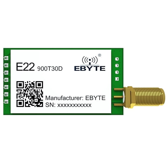 LoRa Wireless Module 868MHz 915MHz 30dBm EBYTE E22-900T30D UART RF Transceiver Transmitter Receiver 10km Long Range Low Power Consumption Small Size