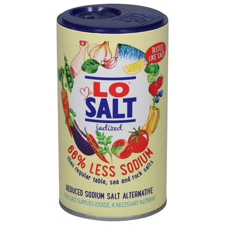 LoSalt Iodized Salt 12.35 oz (Pack Of 6)