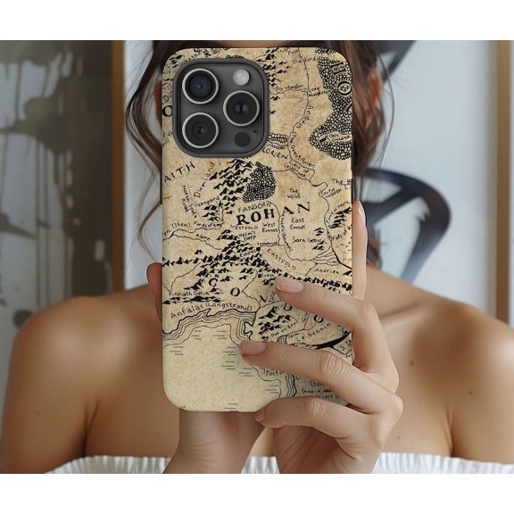 LoTR phone case Middle Earth map Phone tough case