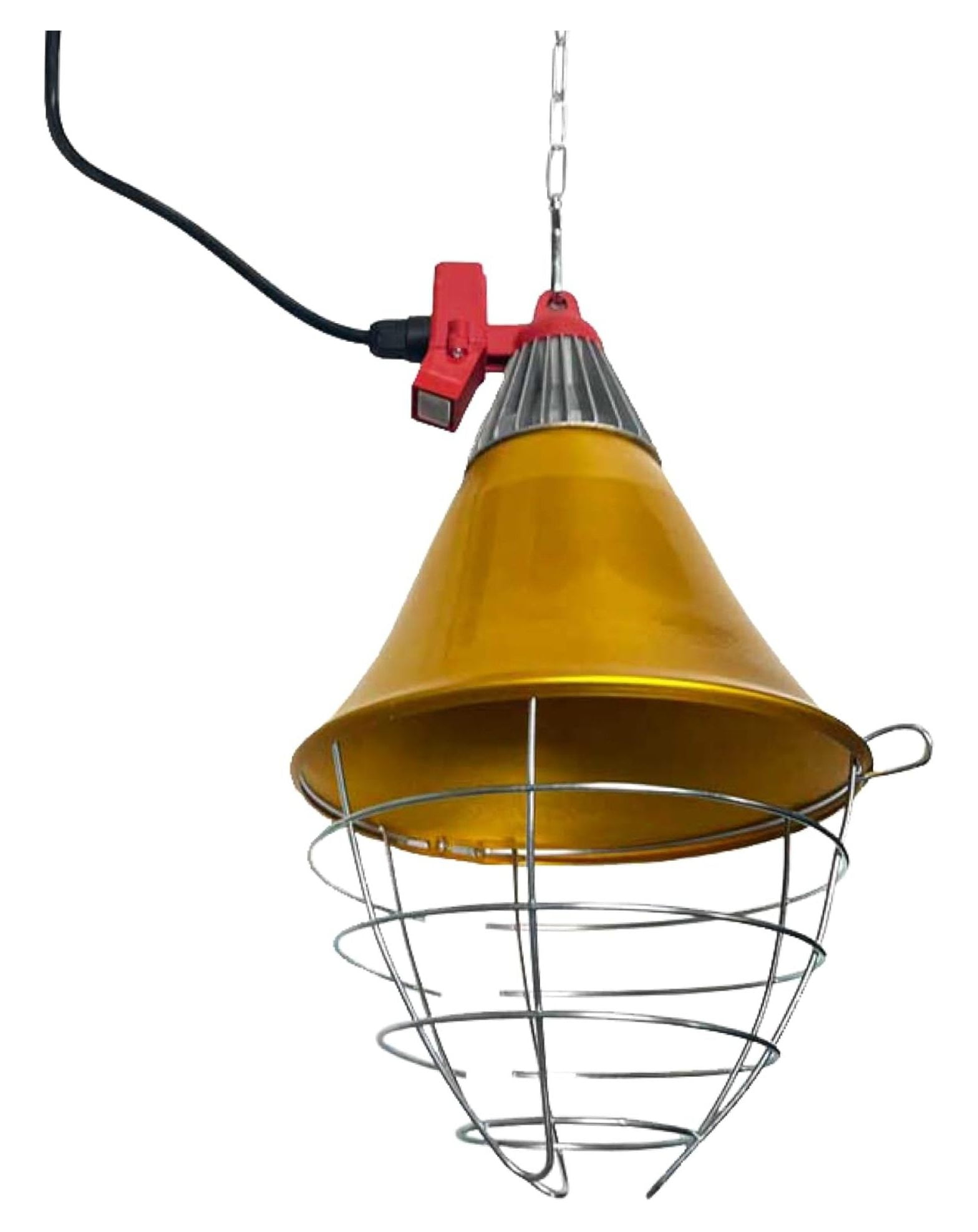 LoWyiL Heat Lamp with Safety Switch, Stainless Steel, Chicken Coop