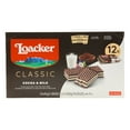 thumbnail image 1 of Loacker Classic Cocoa&Milk Wafers, Crème-filled Wafer Snack, 45g/1.59oz, Pack of 12, 1 of 7