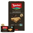 thumbnail image 1 of Loacker Classic Dark Chocolate Wafers, Crème-Filled Wafer Cookies, 1.59oz, Pack of 12, 1 of 7