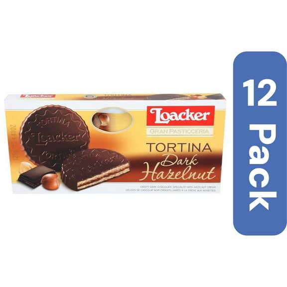 Loacker Cookie Dark Hazelnut (Pack of 12)