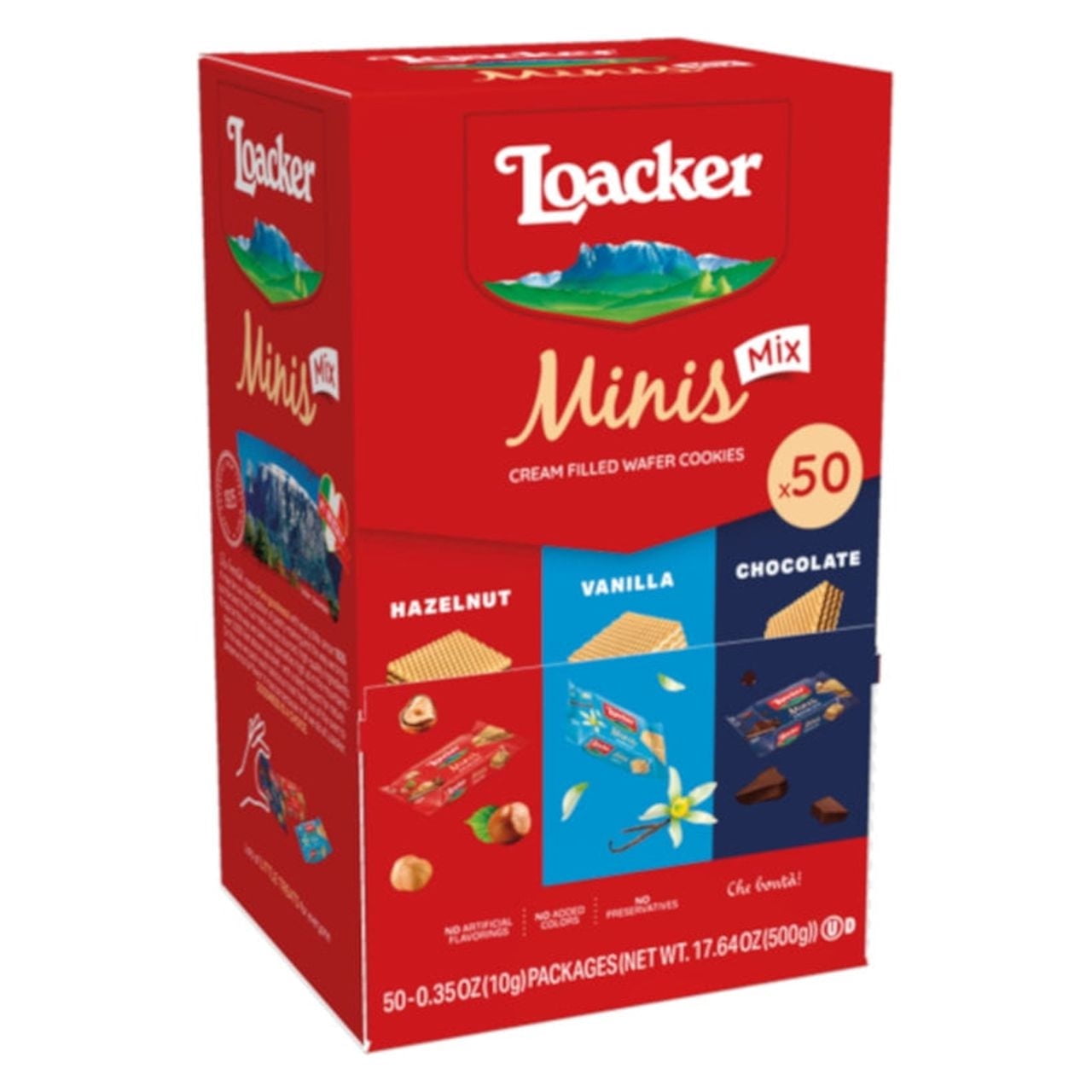 Loacker Minis Mix, Variety Pack of Crème-filled Wa