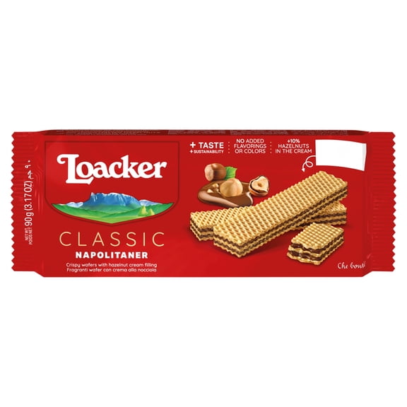 Loacker Napolitaner Wafer 90G, Imported from Britain