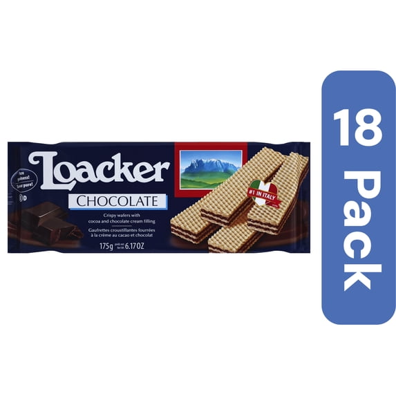 Loacker Wafer Chocolate 6.17 oz (Pack of 18)