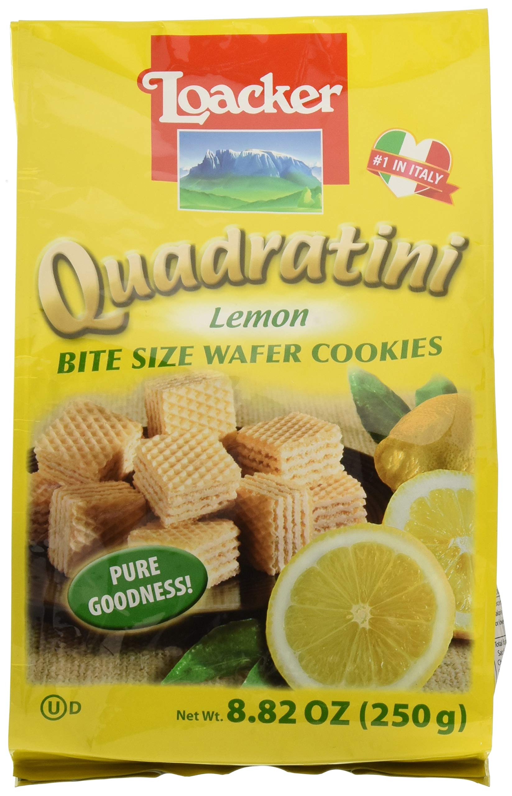 Loacker Wafer Quadratini Lemon 250G