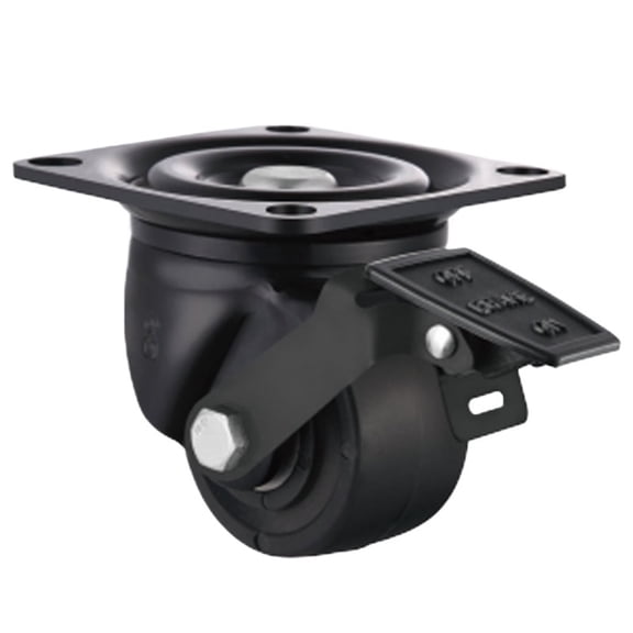 Load-Bearing 600KG,3 Inch Low Casters/Wheels,With Brake,FOR Heavy Carts, Machine Tools,Large Equipm,HOME/Industrial Hardware ,Quiet and Smooth