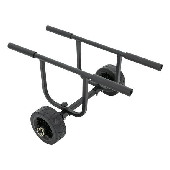 Load Boat Launching Wheels Set, 8-Inch Wheels, Adjustable Width (Max 16.54 inches), Stainless Steel Frame, Easy to Install, Corrosion-Resistant and Foldable