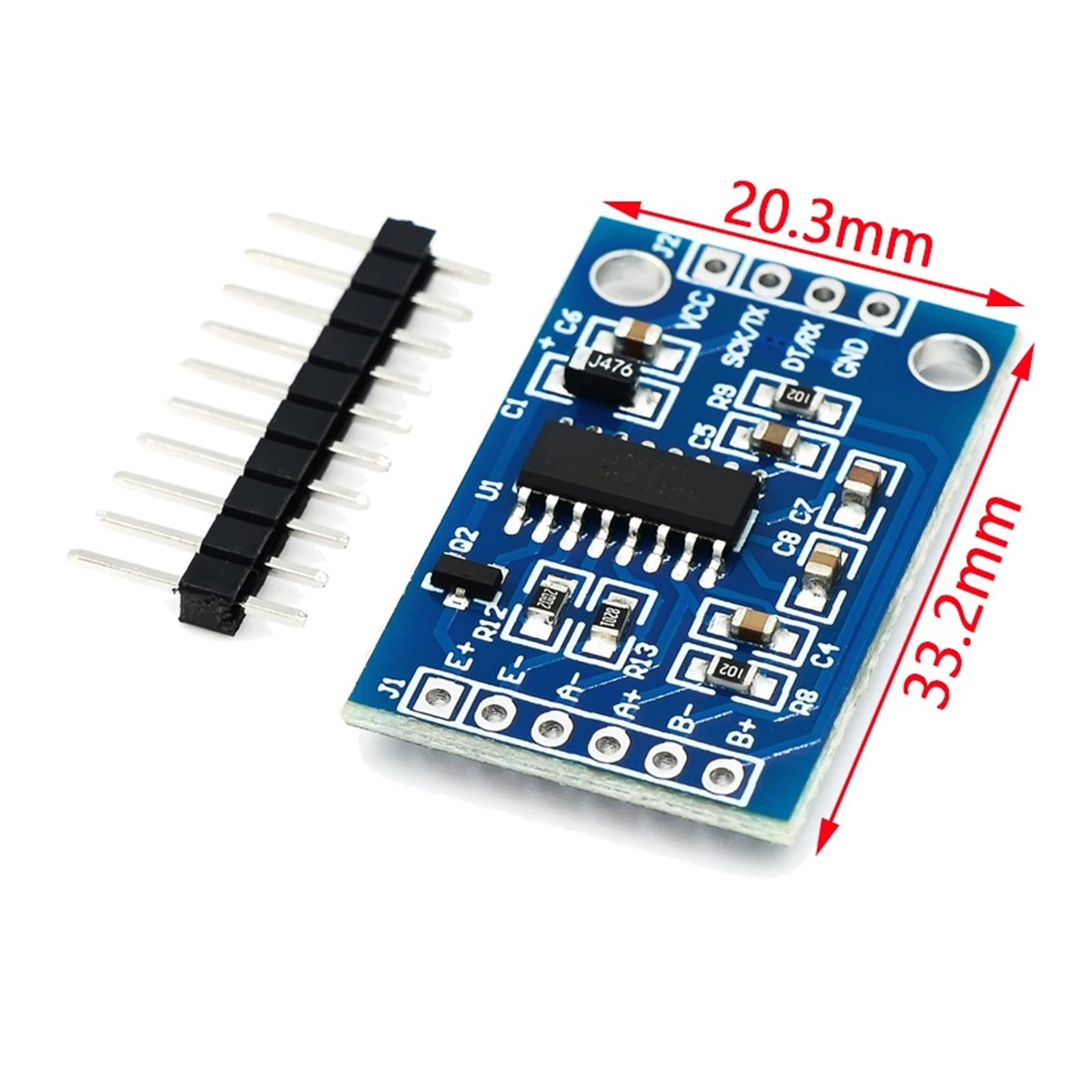 Load Cell 1KG 5KG 10KG 20KG HX711 AD Weight Sensor Module Electronic ...