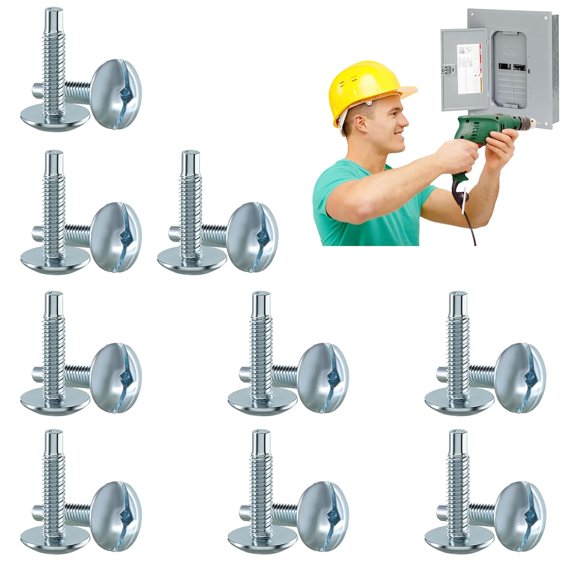 Load Center Cover Replacement Screws Compatible with Square D S106 and Siemens ECTS2, Load Center Panel Screw for QO & Homeline, Murray Load Centers, Zinc Electrical Panel Screws