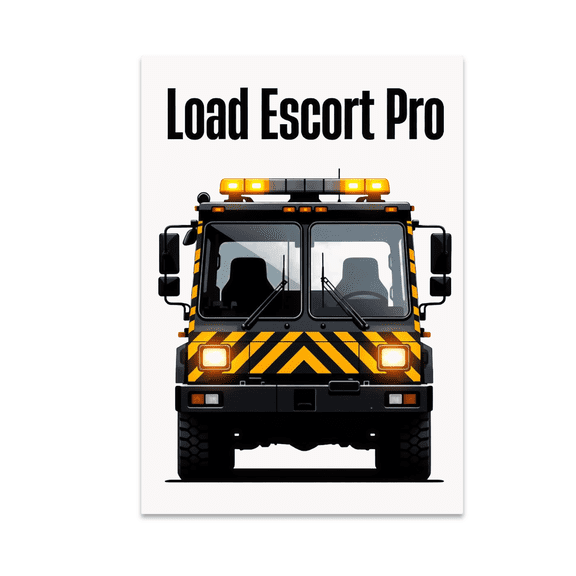 Load Escort Pro Oversized Haul Driver Print - Trucking Enthusiast - 13x19 Poster Print