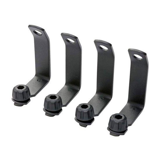 LoadStop T-Slot Crossbar Set for Pickup Trucks, 250 Pound Capacity, Integrated Tie-Down Loops for Tools Ladders Outdoor Gear, Black (4 Bars)