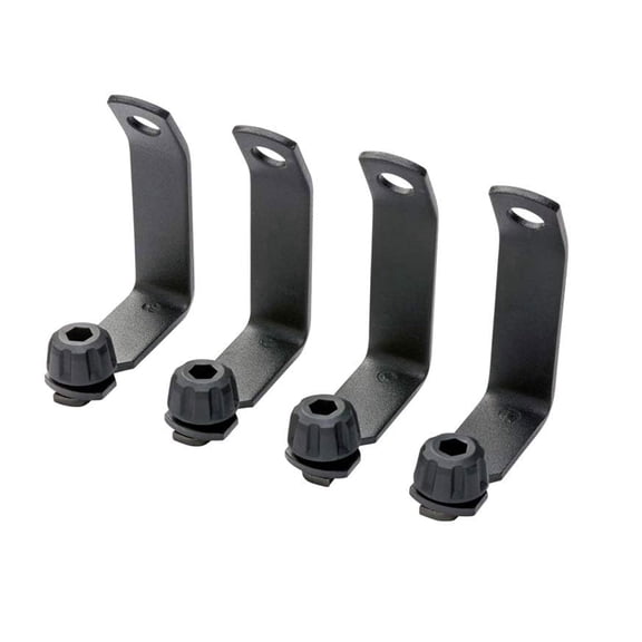 LoadStop T-Slot Crossbar Set for Pickup Trucks, 250 Pound Capacity, Integrated Tie-Down Loops for Tools Ladders Outdoor Gear, Black (4 Bars)