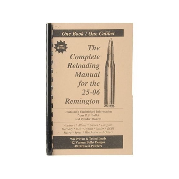 Loadbooks USA 25-06 Remington Reloading Manual