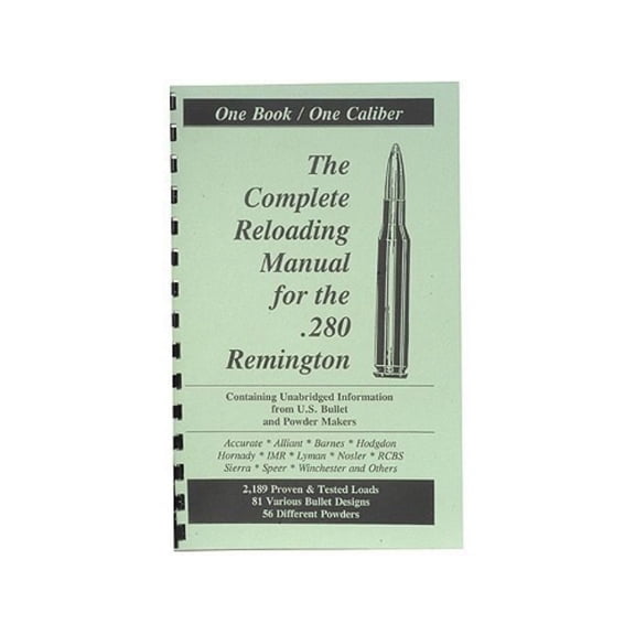 Loadbooks USA 280 Remington Reloading Manual