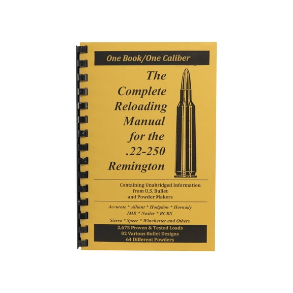 Loadbooks USA 22-250 Remington Reloading Manual