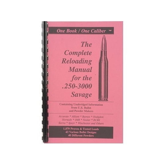 Loadbooks USA 250 Savage Reloading Manual