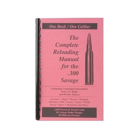 Loadbooks USA 300 Savage Reloading Manual