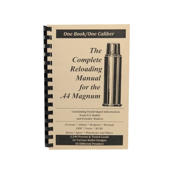 Loadbooks USA 44 Remington Magnum Reloading Manual