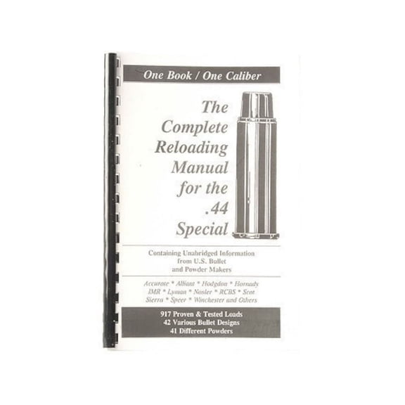 Loadbooks USA 44 Special Reloading Manual