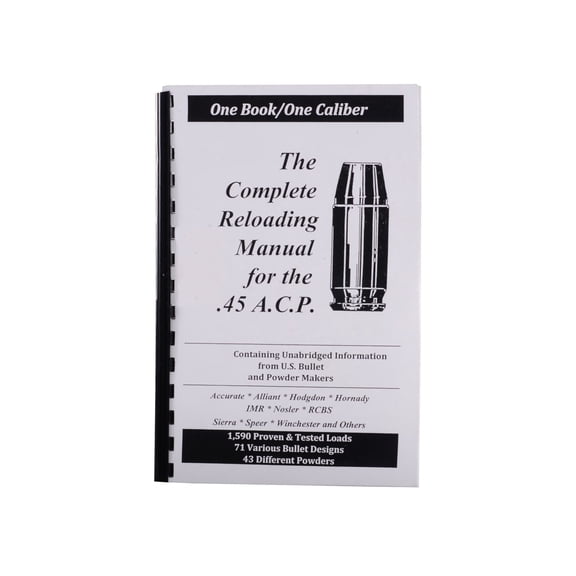 Loadbooks USA 45 ACP Reloading Manual