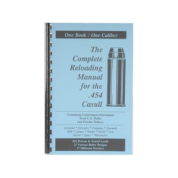 Loadbooks USA 454 Casull Reloading Manual