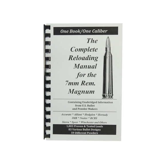 Loadbooks USA 7mm Remington Magnum Reloading Manual