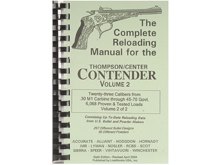 Loadbooks USA Thompson Center Contender Volume 2 Reloading Manual ...