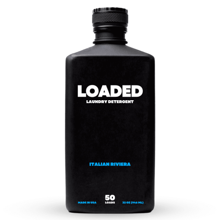 Loaded Cologne Scented Laundry Detergent, Italian Riviera, Plant Based, 32oz, 50 Loads