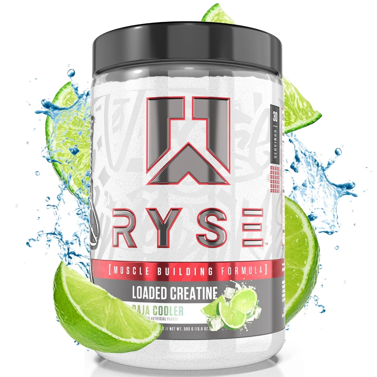 RYSE Loaded Creatine Baja Cooler Muscle Recovery Blend, 30 Servings