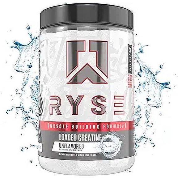 RYSE Creatine Powder for Men & Women - Unflavored - 30 Servings