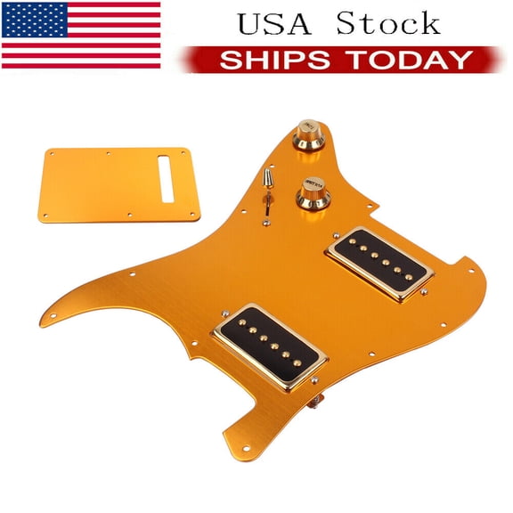 Loaded HH Pickguard Humbucker Alnico V P90 Pickup Back Plate for Strat ST USA