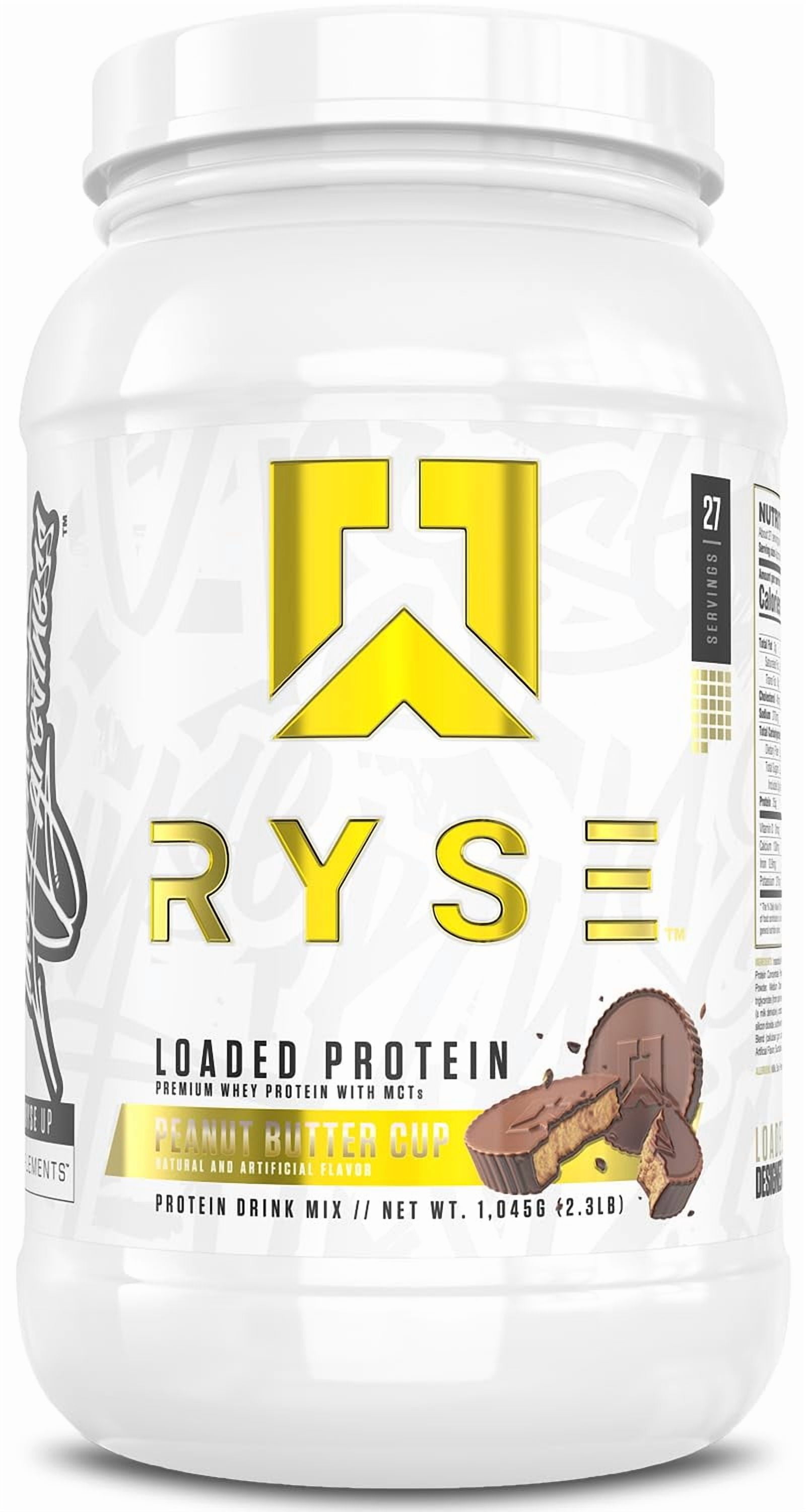 RYSE Loaded Protein Powder - Peanut Butter Cup - 27 Servings