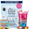 thumbnail image 1 of The Loaded Tea Shop Caffeine-Free Functional Drink Mix Sticks, Variety 10 Pack, Sugar-Free, Zero Calories, No Artificial Colors/Flavors, Powder packets w/B Vitamins - Refreshing Refresher Drink, 1 of 6