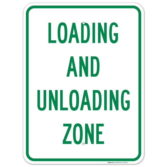 Loading And Unloading Zone Sign,