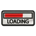 thumbnail image 1 of Loading Funny Slow Lazy Applique Multi-Color Embroidered Hook & Loop Patch - 3.5 Inch Large, 1 of 5