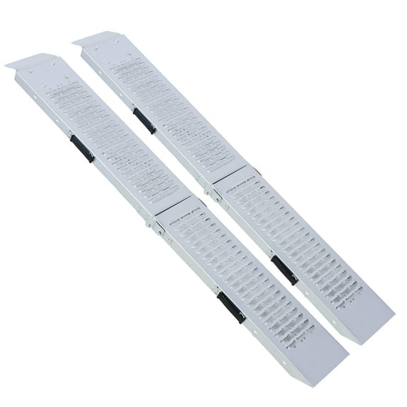 Loading Ramps Pack of 2 Folding Ramp, 950 lbs Max Folding Ramp for Moto and Bike Access ramp, Resistant and Convenient Size 63'',