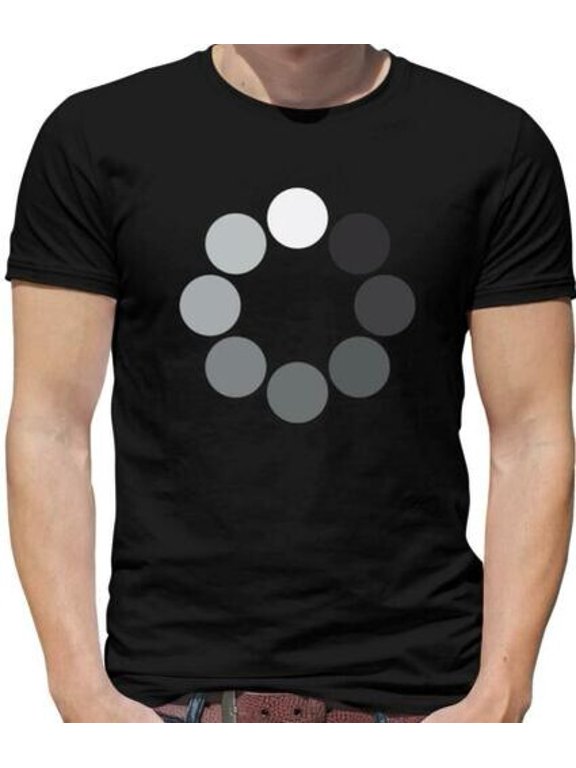 Loading Screen Tube Circles Mens T-Shirt - Computer - Tech - Geek - Nerd - Gift