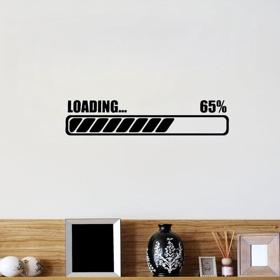 Loading Wall Sticker Computer Notebook Laptop Gaming Decal Kids Boys Bedroom Decoration Removable Wall Art Murals Home Decor 43x10cm