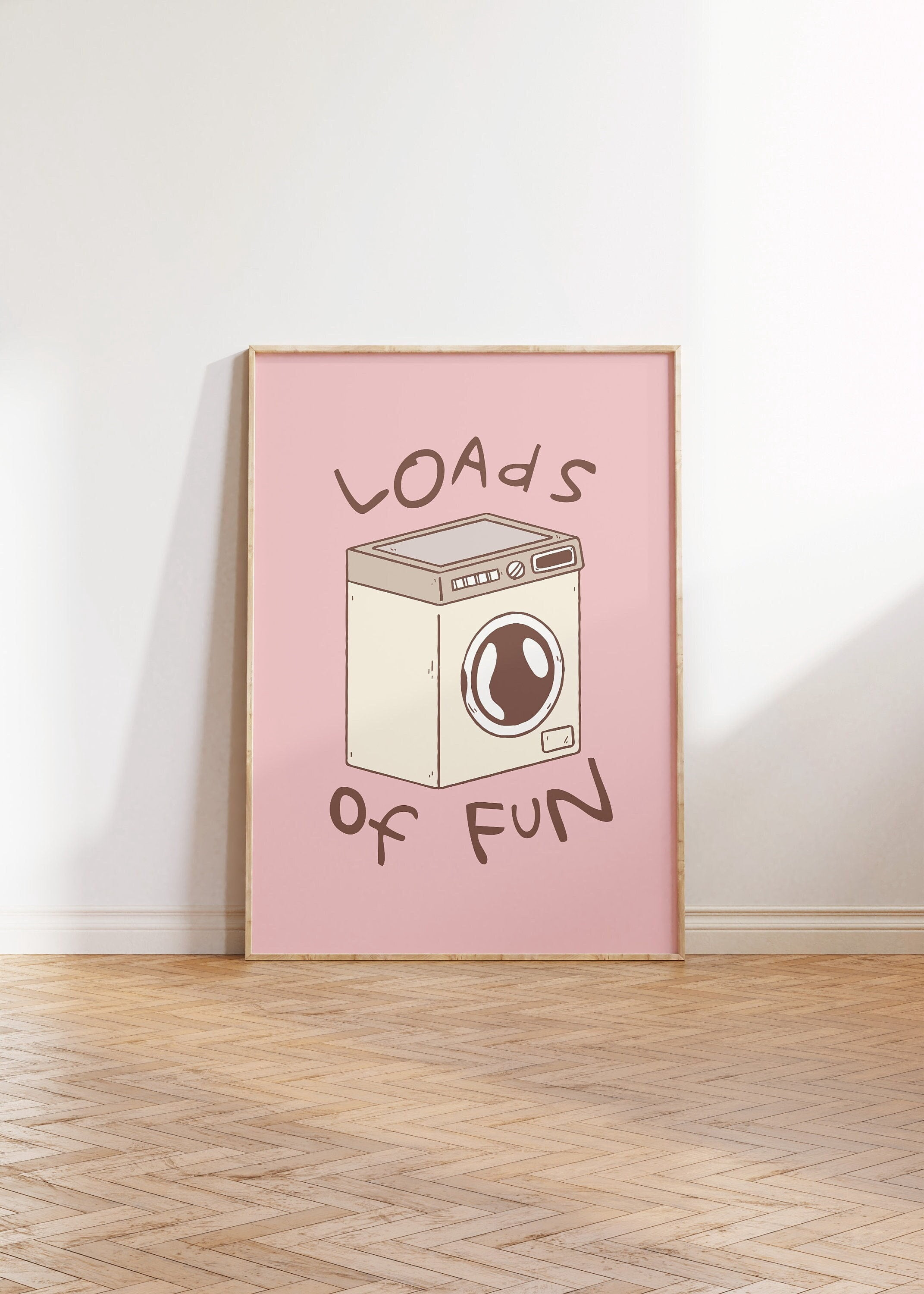 Sign In Poster Loads Of Fun Funny Laundry Sign Laundromat Quote Art Laundry Room ...