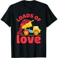 thumbnail image 1 of Loads of Love Truck Hearts Valentines Day Toddler T-Shirt Shirts, 1 of 3