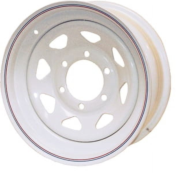 15x6 Rims Loadstar 20524 15x6 Inch Wheel 5-45 15x6JJ 5 Lug, Galvanized, Silver ...