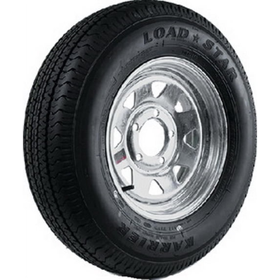 Loadstar 31987 13" ST185/80R-13 KR03 Radial Tire & Galvanized Spoke Wheel (Rim) Assembly with 1480 lb. Max Load Max Load