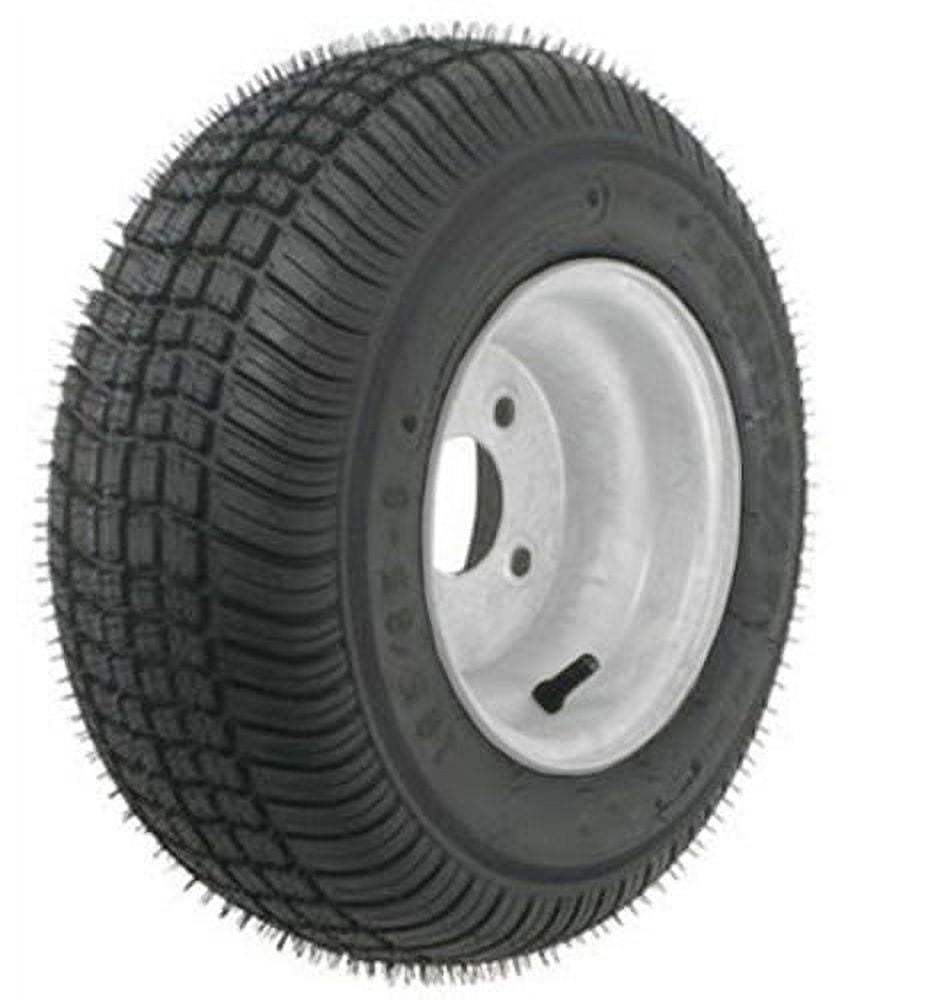 Loadstar 3H371 14" 205/65-10 K399 Bias Tire & Silver 10 x 6 Solid Wheel (Rim) Assembly with 1100 lb. Max Load Max Load