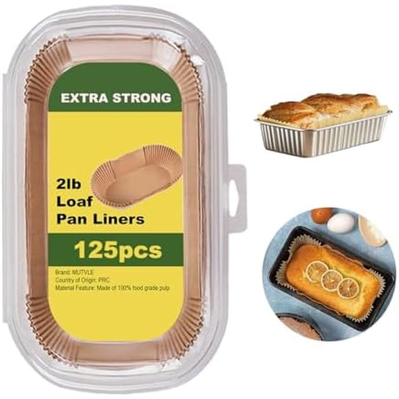 Loaf Pan Liners, 125Pcs Non-Stick Bread Pan Liners, Loaf Pan Parchment Liners, Paper Loaf Pans for Baking, 9x5 parchment paper$$Home Decor, Kitchen, & Other