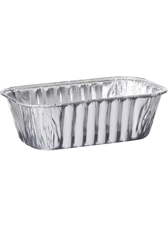PLASTICPRO Aluminum Foil Loaf Pans 1 lb Tin Foil Baking Pans, 10 Pack