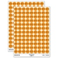 thumbnail image 1 of Loaf of Bread Doodle 200+ Round Stickers - Orange - Gloss Finish - 0.50" Size, 1 of 3