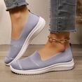 thumbnail image 1 of Loafers for Women - Comfortable Mesh Knit Slip On Walking Shoes with Arch Support - Dressy Business Casual Work Flats for Standing All Day Gray 44, 1 of 7